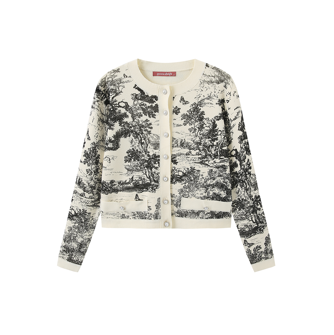 Nome Jungle Print Cardigan – W-28178