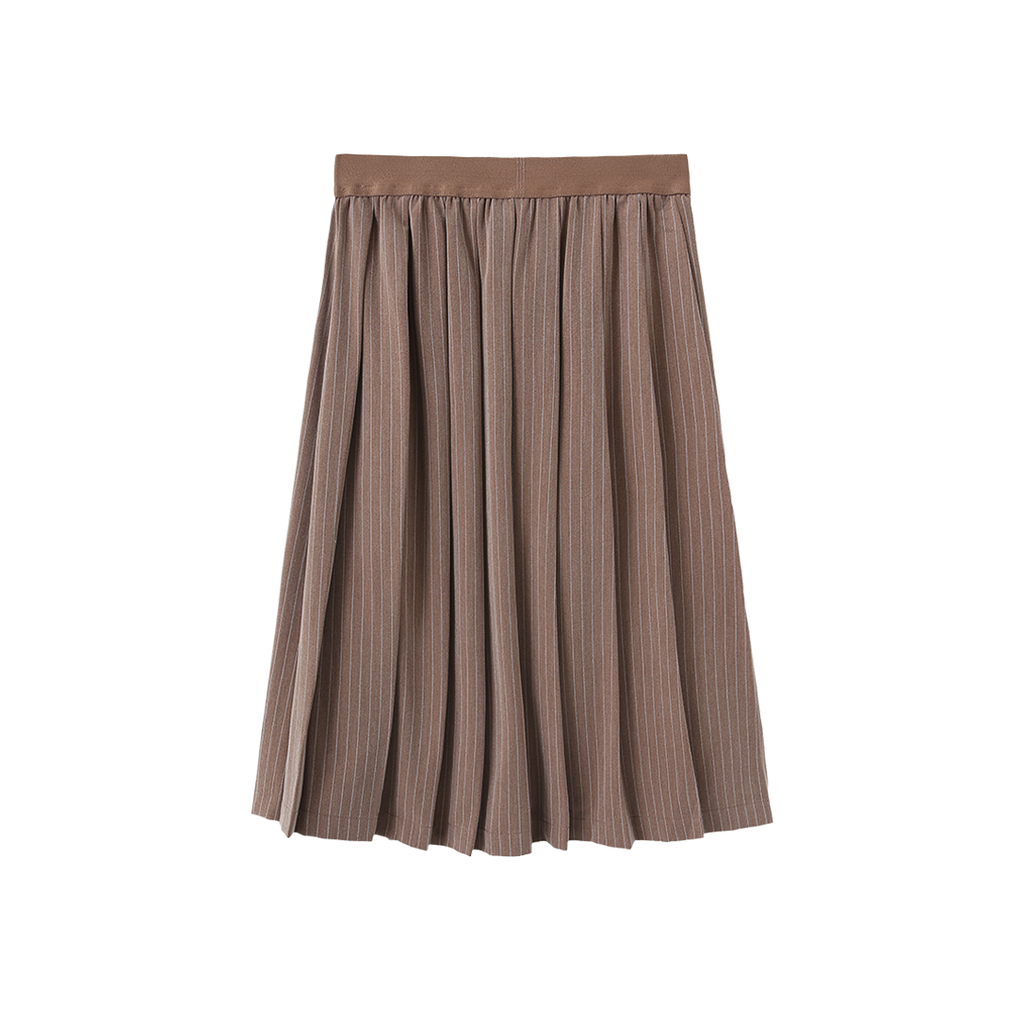 Elastic Waistband Pinstriped Skirt – C-27564