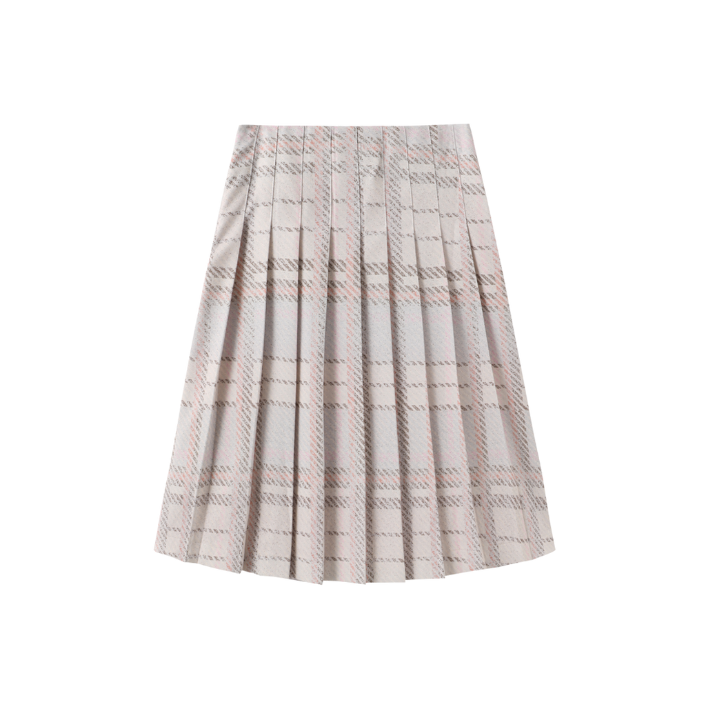 Plaid Printed Pleated Skirt – C-28008