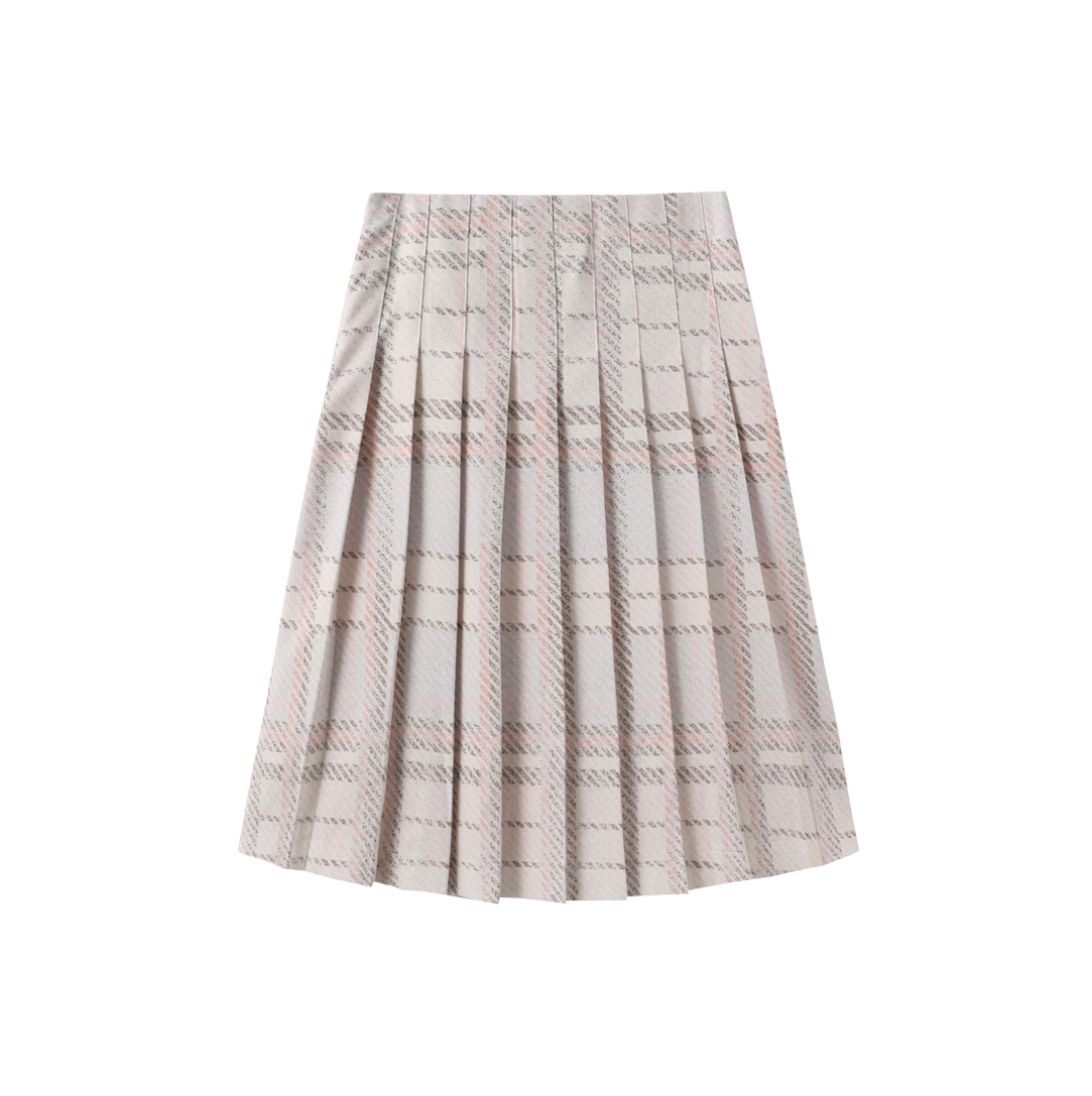 Plaid Printed Pleated Skirt – C-28008
