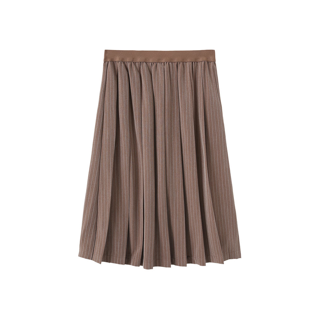 Elastic Waistband Pinstriped Skirt – C-27564