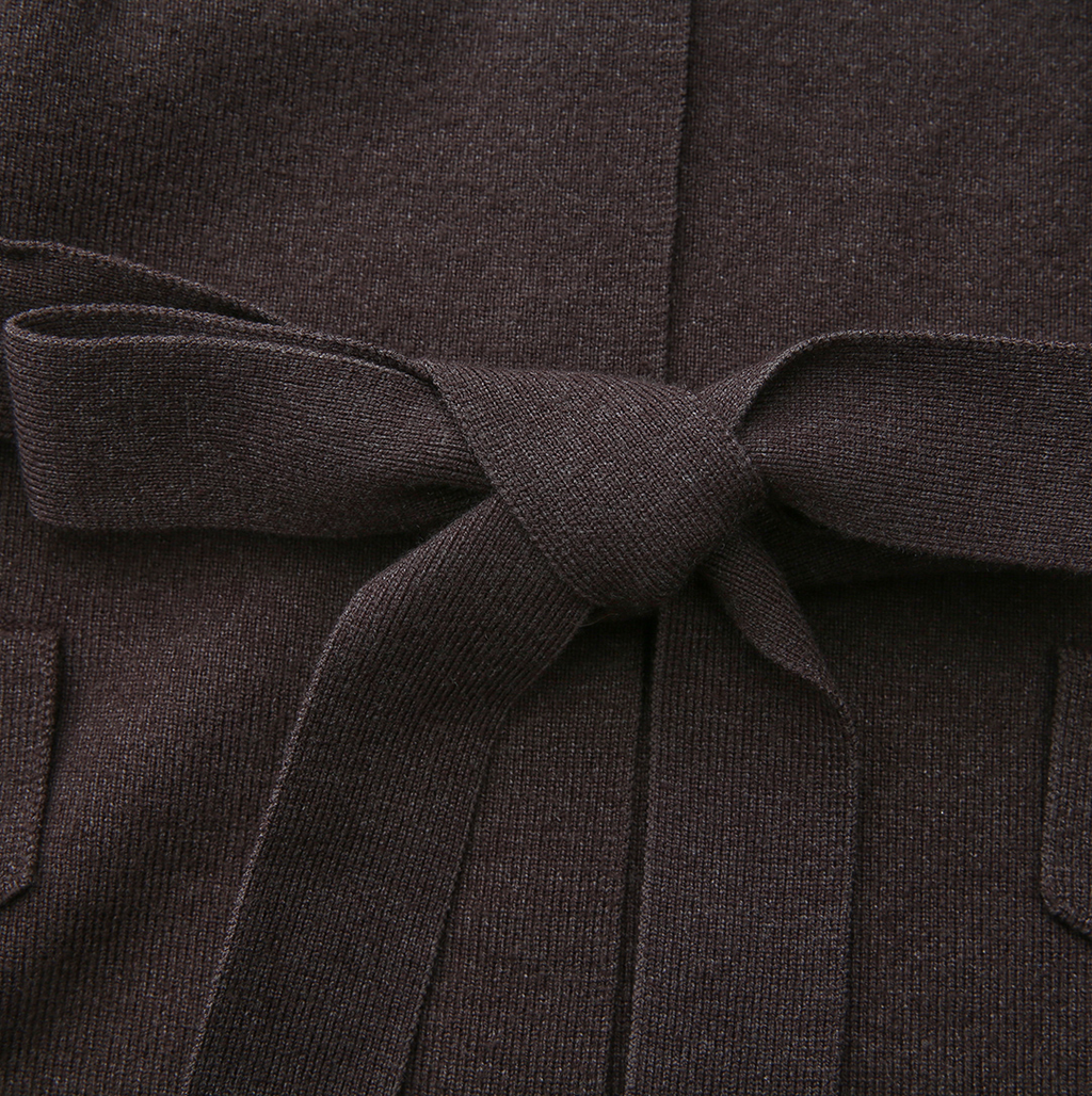 Lewis Knit Style Belt Blazer – W-28922