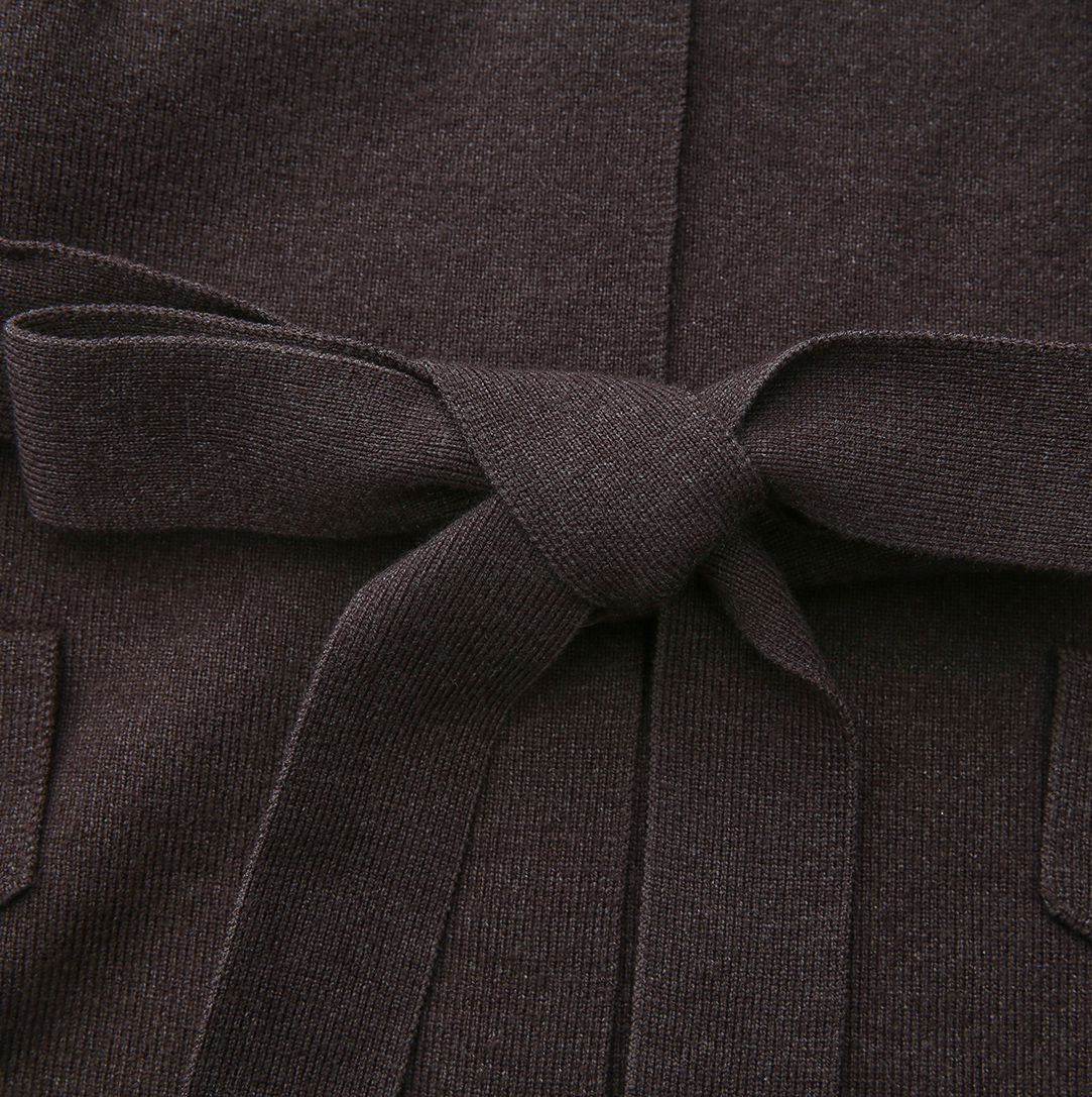 Lewis Knit Style Belt Blazer – W-28922