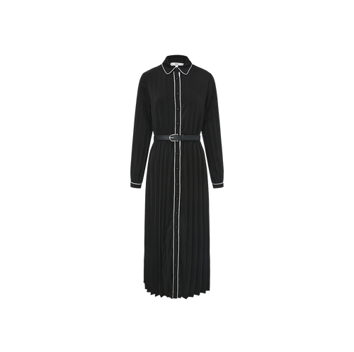 Pleated Belt Dress – W-25563