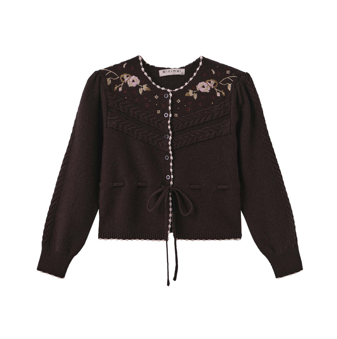 Embroidered Knit Cardigan And Slip Dress – C-28530