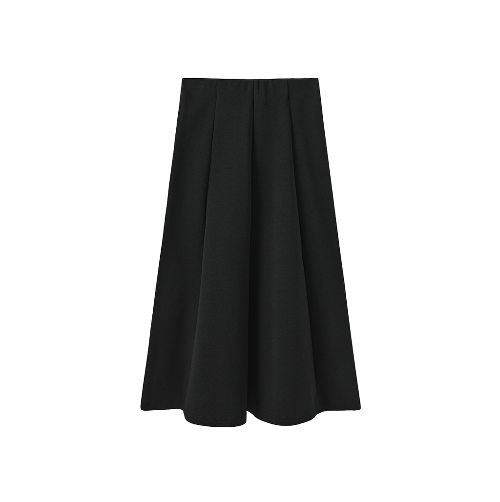 Sweatshirt Paneled Midi Skirt – C-28694