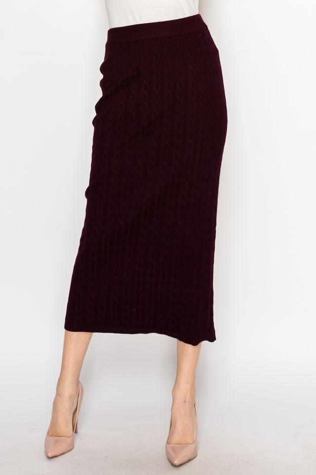 MATCHING KNIT ALINE SKIRT