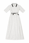 STRIPED SHIRT DRESS