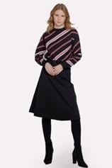 SLANTY STRIPE SWEATER
