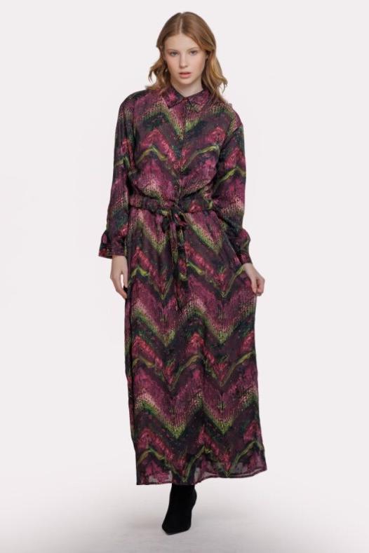 MATCHING SWEATER PRINT SLIPDRESS
