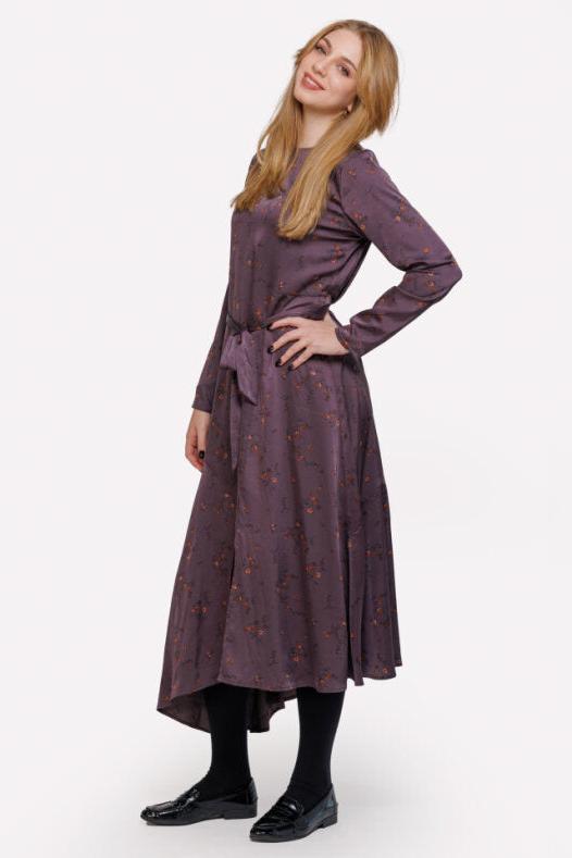 MINI FLOWER PRINT DRESS WITH NO WAIST CUT