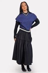 OFF THE SHOULDER V NECK VEST